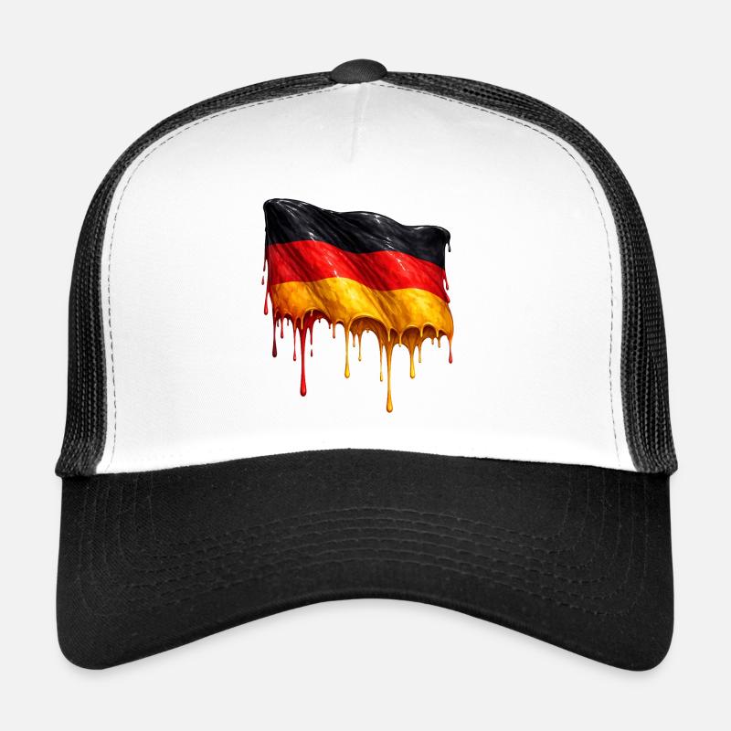 Drapeau allemand Couleur colorée Casquette trucker 
