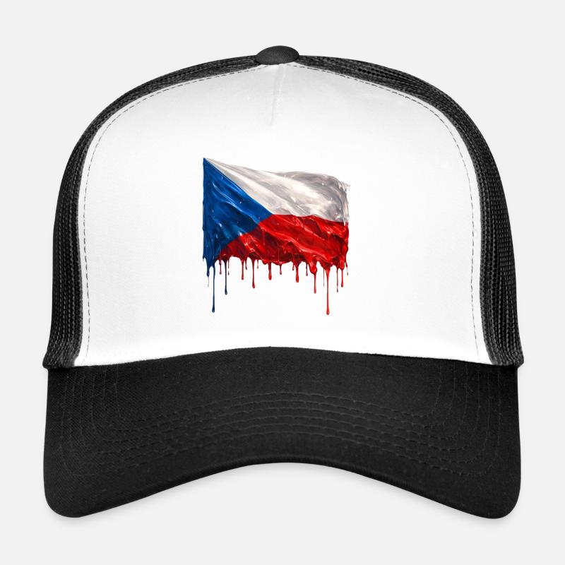 Drapeau tchèque couleur Casquette trucker 