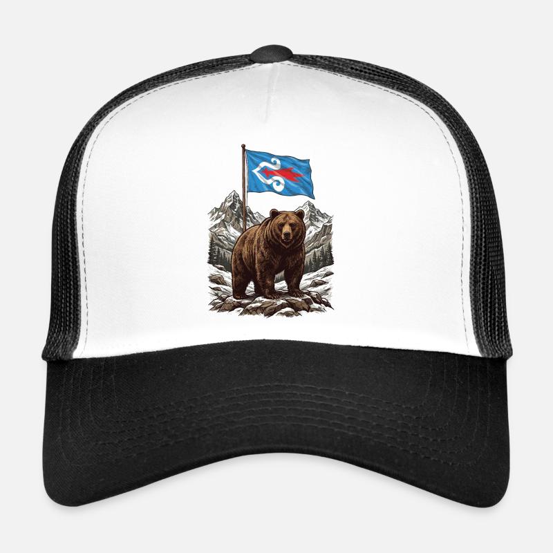 Ours du drapeau aïnou Casquette trucker 