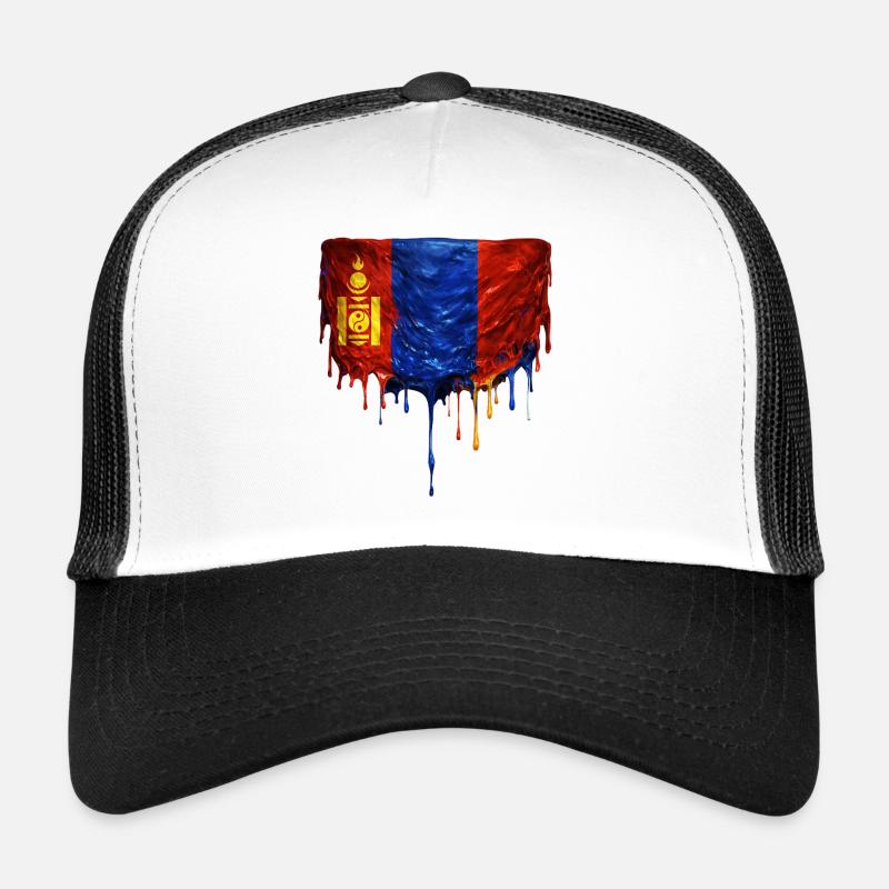 Chute du drapeau mongol Casquette trucker 