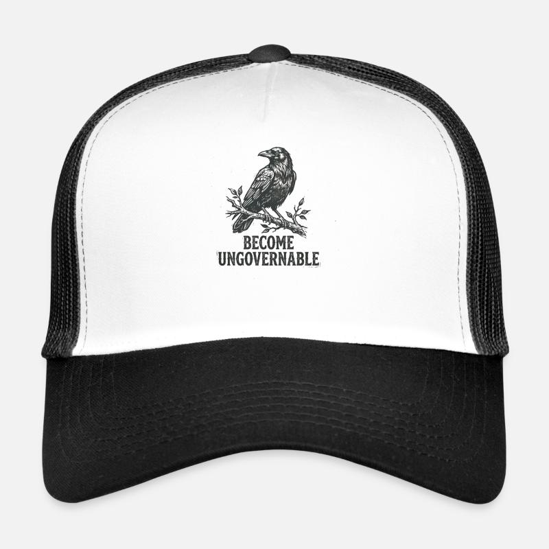 Werde unregierbarer lustiger Rabe Trucker Cap