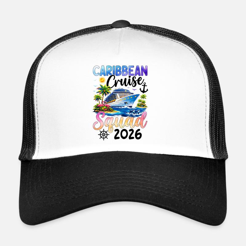 Équipe de croisière dans les Caraïbes 2026 Casquette trucker 
