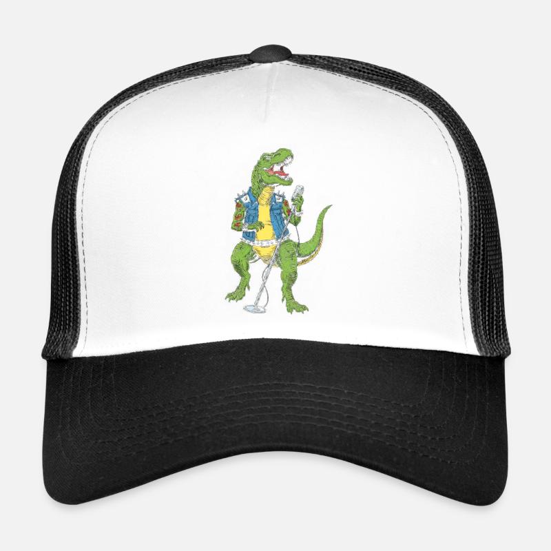 Dino Rock star mit Mikro Trucker Cap