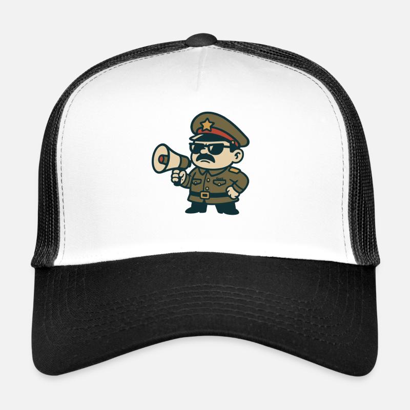 Sergent rétro Mégaphone Casquette trucker 