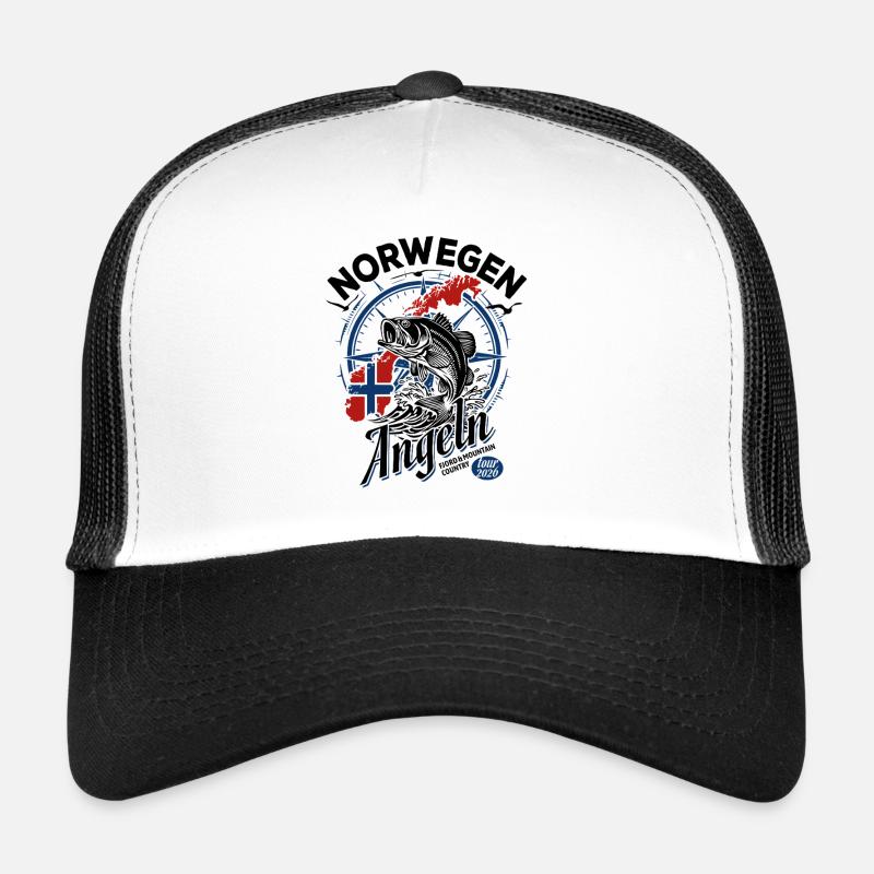 Excursion de pêche en Norvège 2026 - Cadeau de pêcheur Casquette trucker 