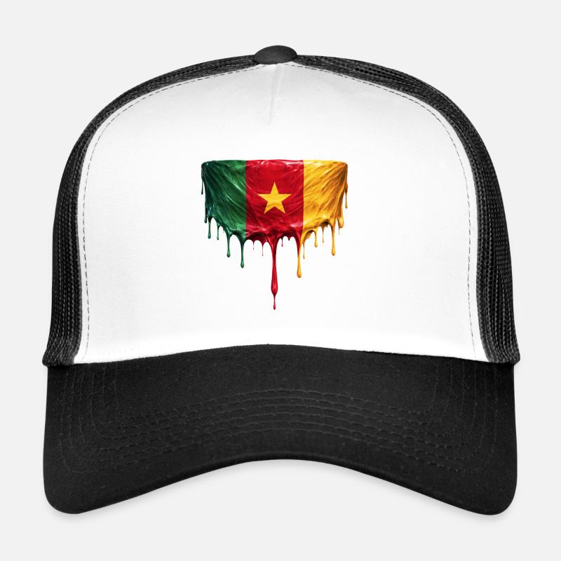 Art de drapeau de largage du Cameroun Casquette trucker 