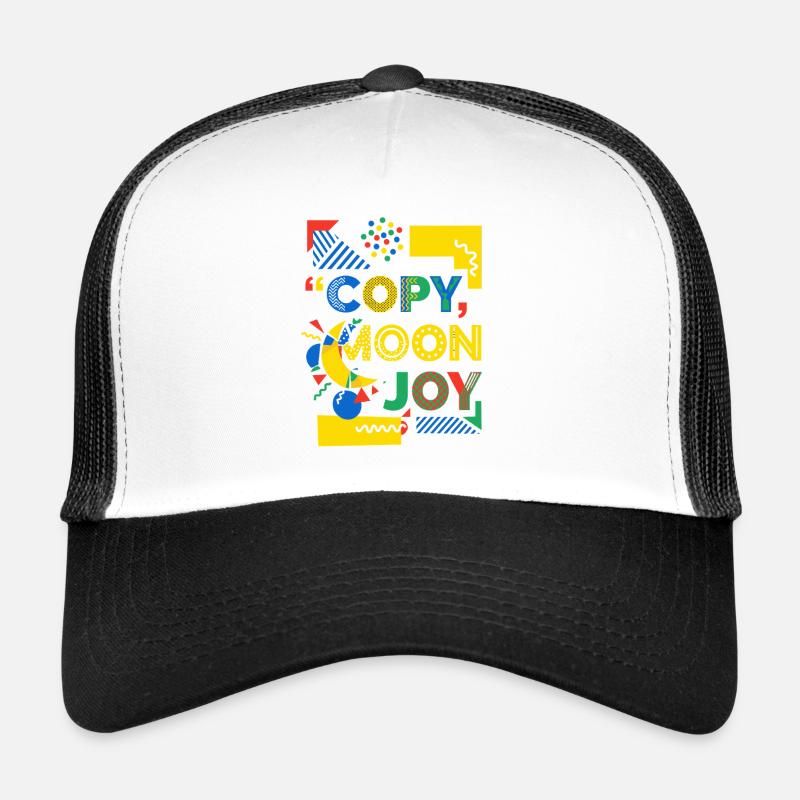 Explosion de couleurs de Moon Joy Pop Art Casquette trucker 
