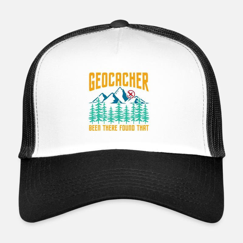 Geocacher Been There Found That Mountain Graphic Trucker Cap