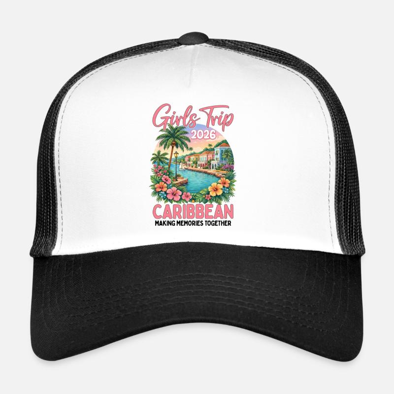 Voyage filles dans les Caraïbes 2026 Casquette trucker 