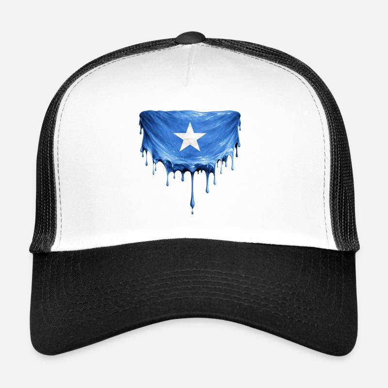 Somalian Flagge Tropfenkunst Trucker Cap