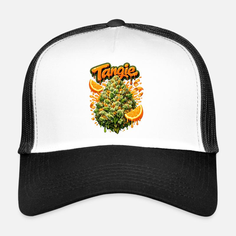 Tangie Orange Graffiti Print Casquette trucker 