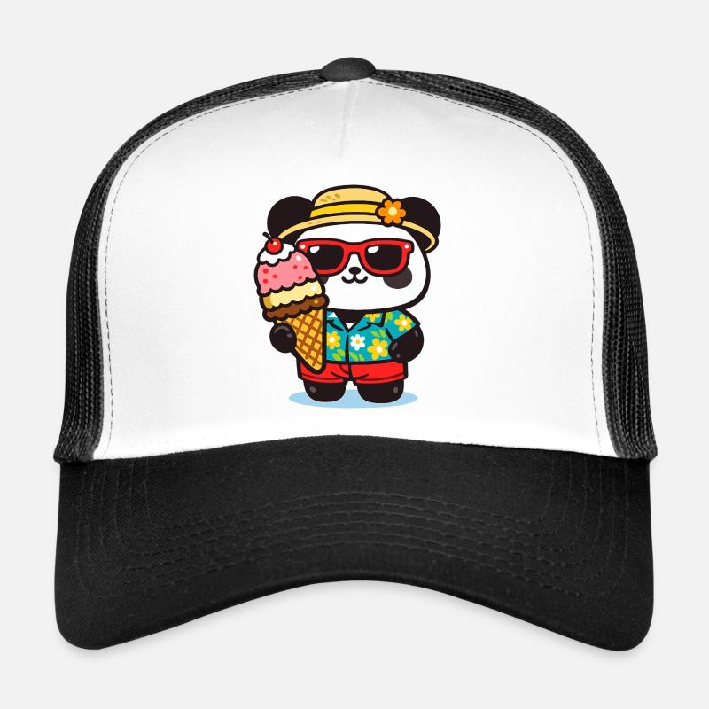 Panda Surf avec Glace Casquette trucker 