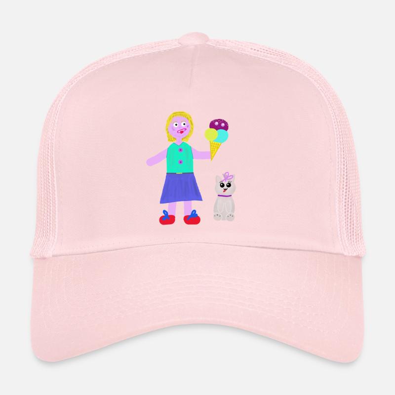 Eiscreme-Mädchen Eiscreme Eiswaffel Eis Trucker Cap