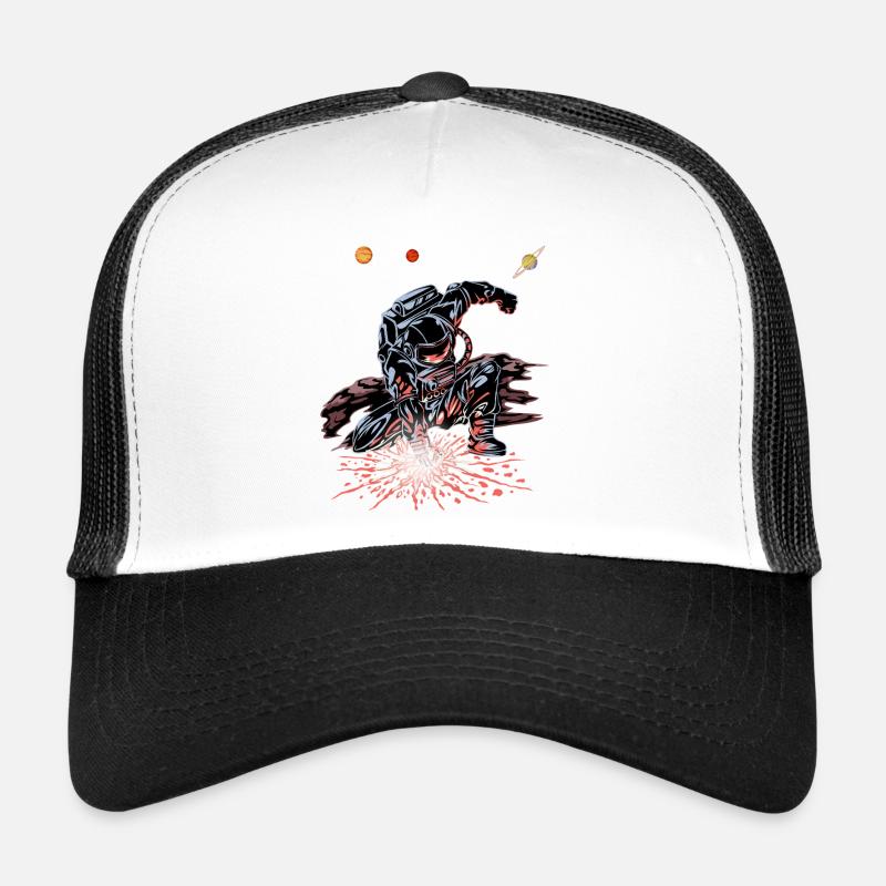 Astronaut Punch Galaxy Shirt Trucker Cap