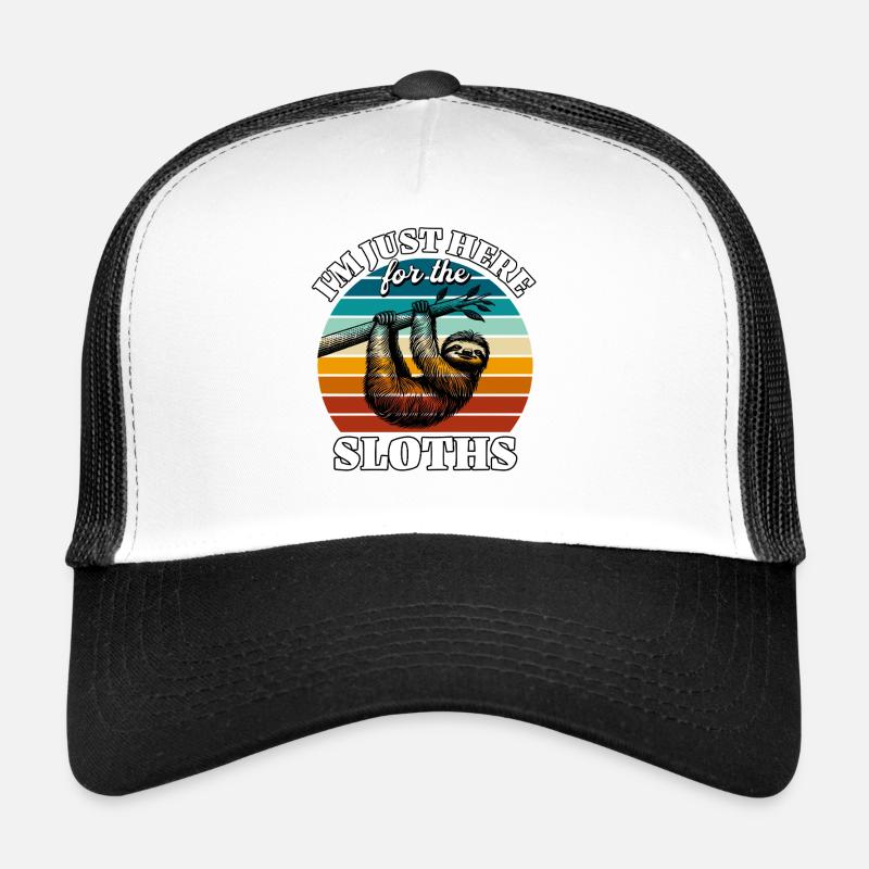 Funny Sloth Sayings Trucker Cap
