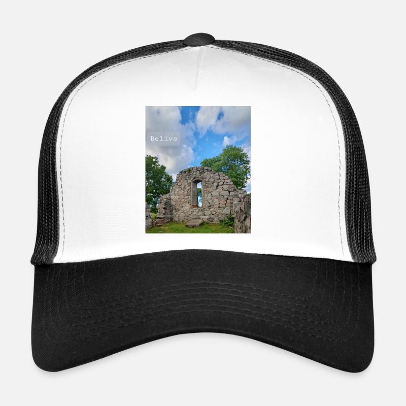 Glauben Sie - Trucker Cap - Weiß/Schwarz