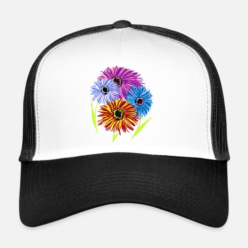 Fleurs Jardin d’été Fleurs Fleurs Flore Casquette trucker 