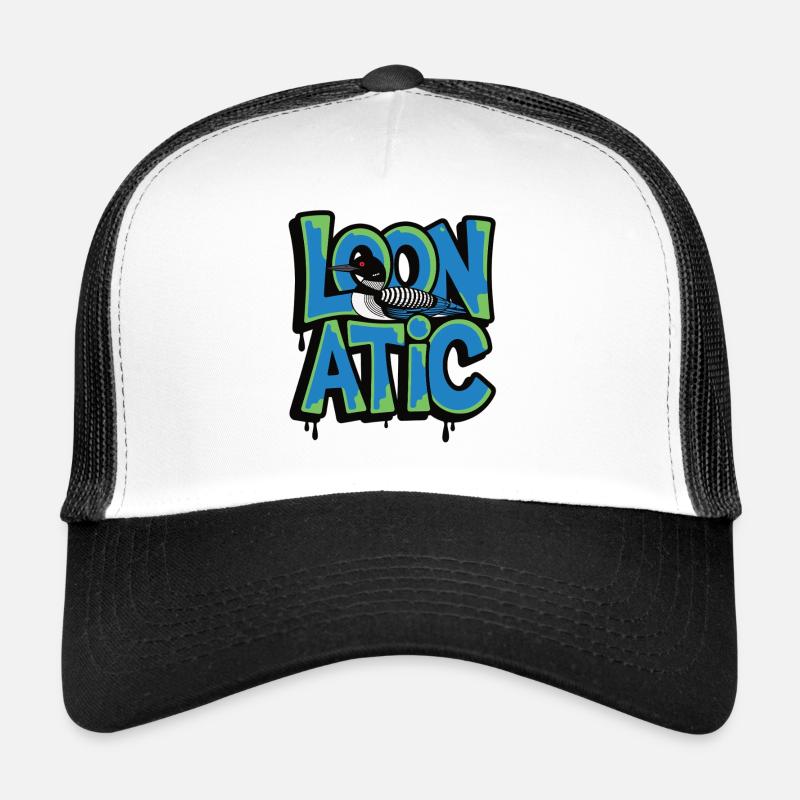 Style graffiti d’oiseau loonatic Casquette trucker 