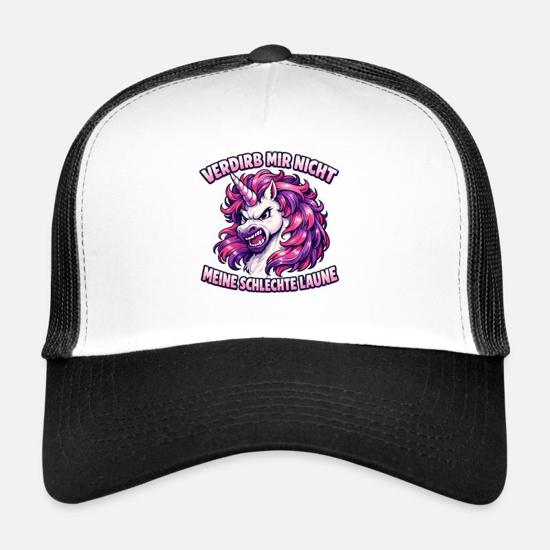 Verdirb mir nicht meine schlechte Laune Einhorn Trucker Cap