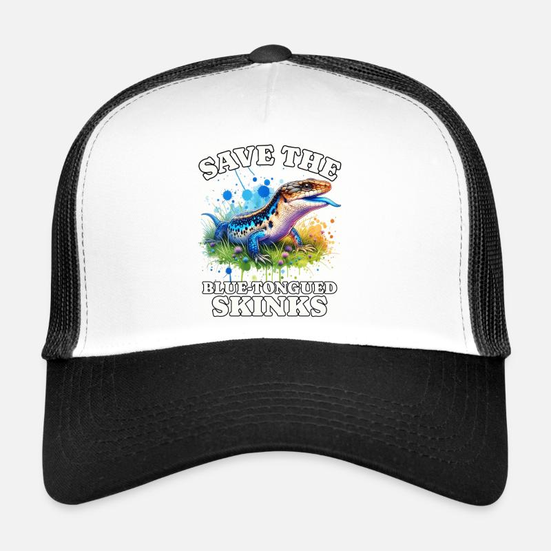 Sauvez le scinque à langue bleue Casquette trucker 