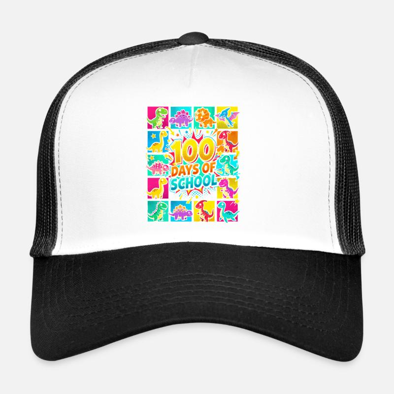 Dino Bunt: 100 Tage Schule Trucker Cap