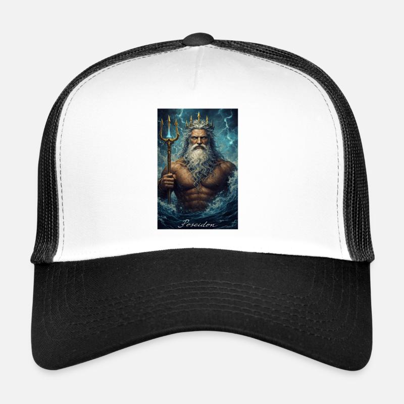Portrait de Poséidon Casquette trucker 