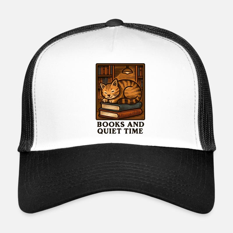 Le Repos du Chat : Lecture sur les livres Casquette trucker 