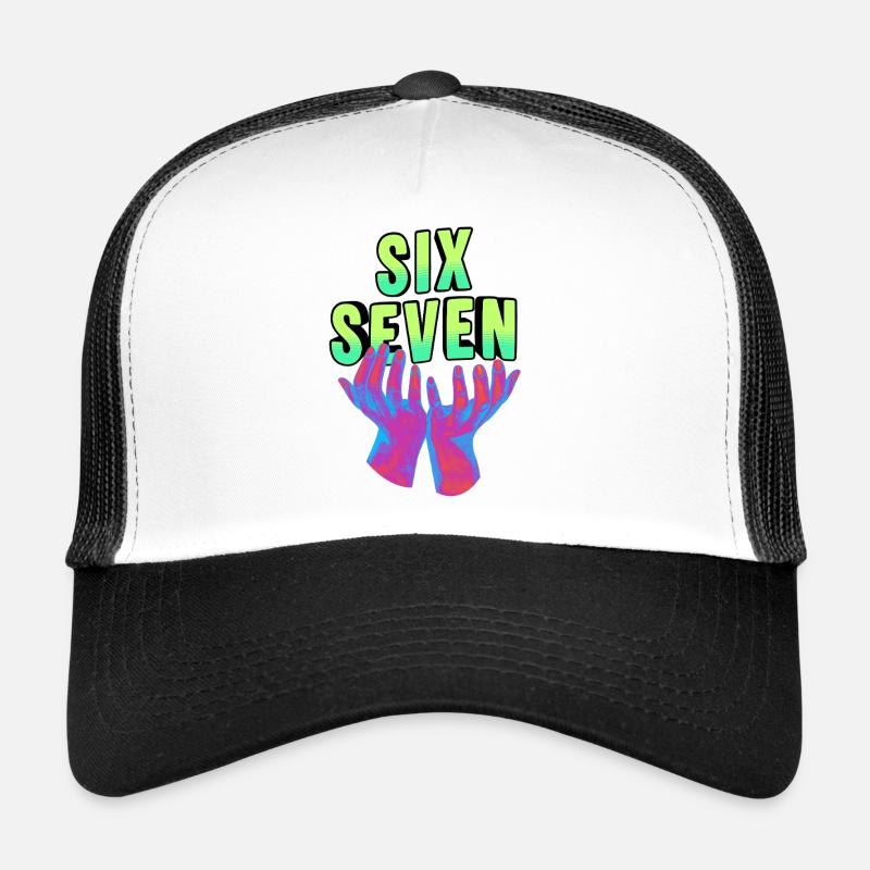 Six seven Meme 67 - Trucker Cap - white/black
