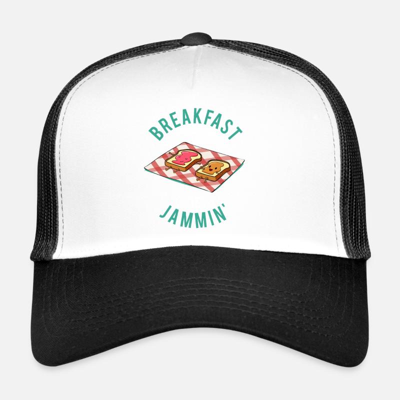 Breakfast Is Jammin Lustiges Frühstück Brot Marmel Trucker Cap
