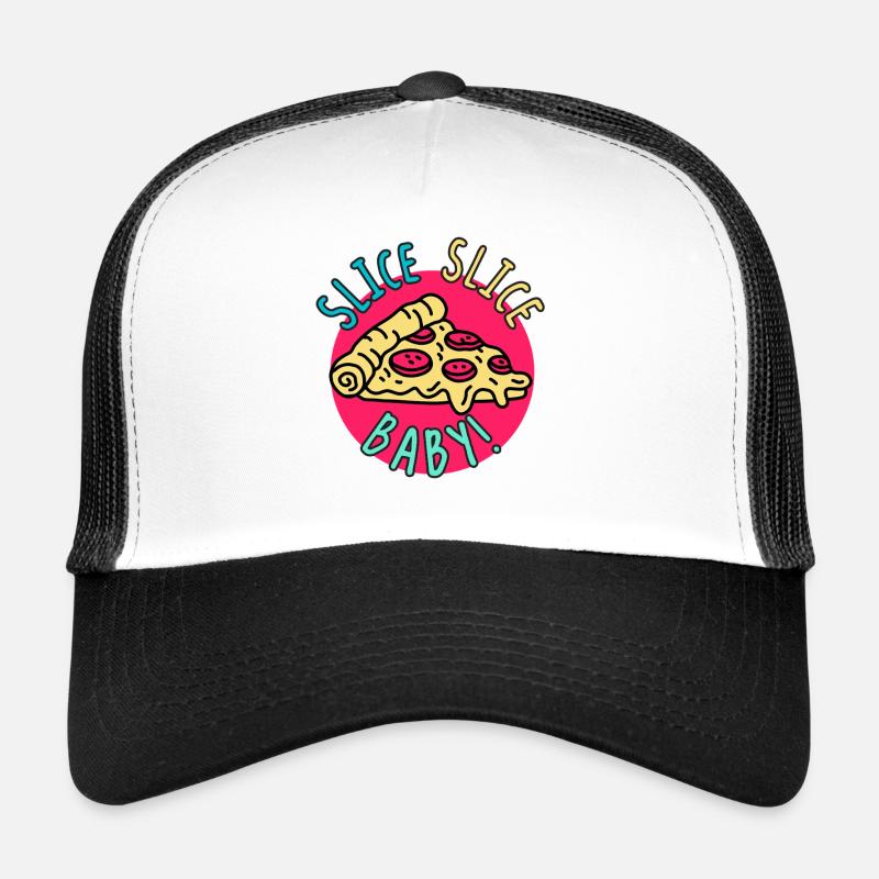 Slice Slice Baby – Retro Pizza  Trucker Cap