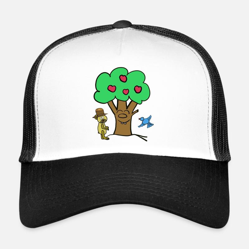 Apfelbaum Baum Teddybär Sommer Kind Trucker Cap