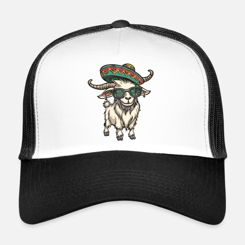 Sombrero comique comique de la chèvre de montagne Casquette trucker 