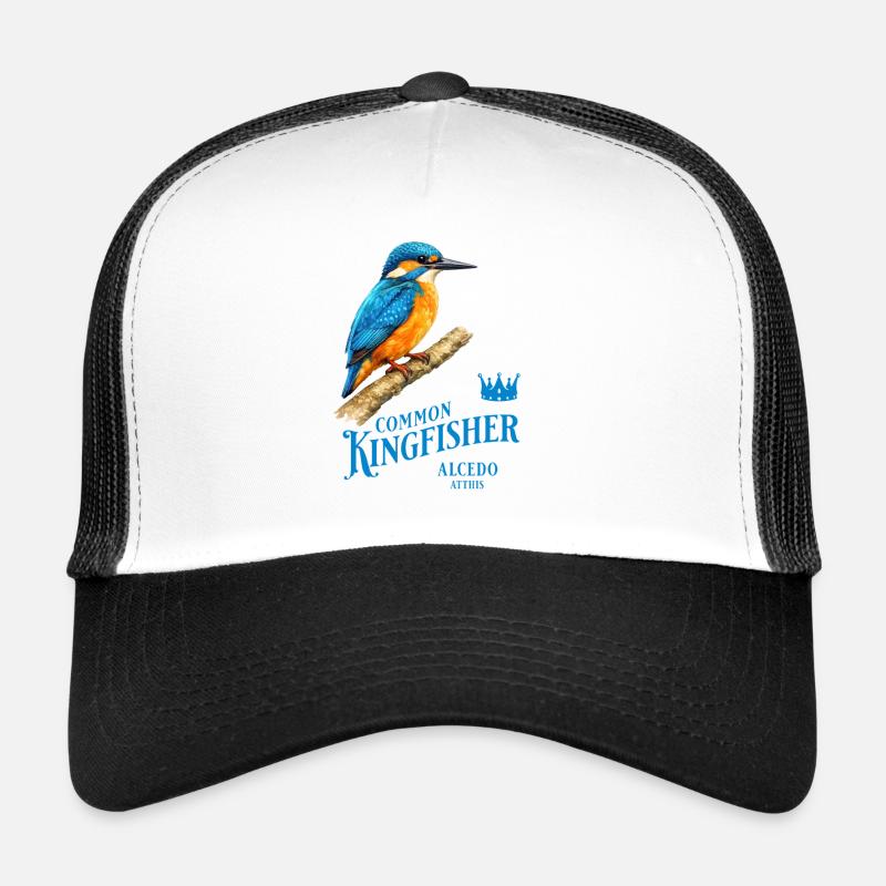 Conception de la nature des oiseaux martin-pêcheurs Casquette trucker 