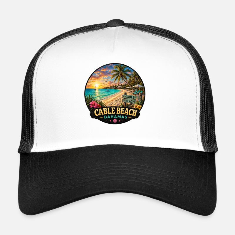 Cable Beach Urlaub Nassau Karibik Kreuzfahrt Trucker Cap