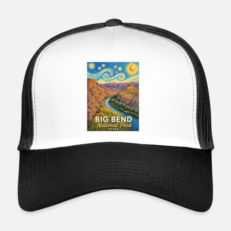 Éclaboussure de couleurs du parc national de Big Bend Casquette trucker 