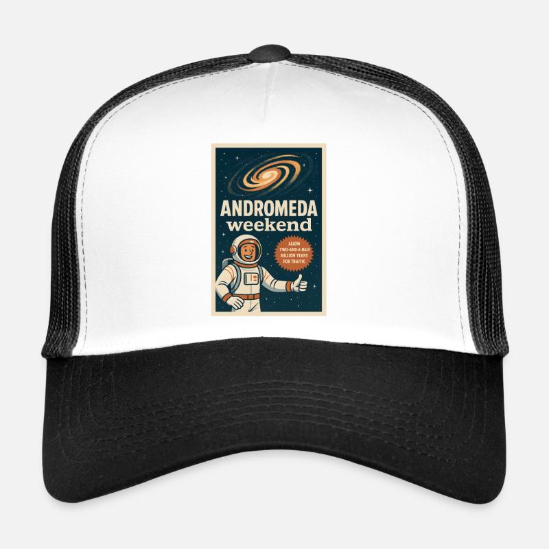 Andromeda Wochenende | Space Humor Retro Trucker Cap