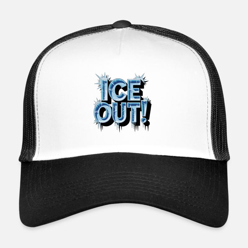 Conception de textures bleu glace Casquette trucker 