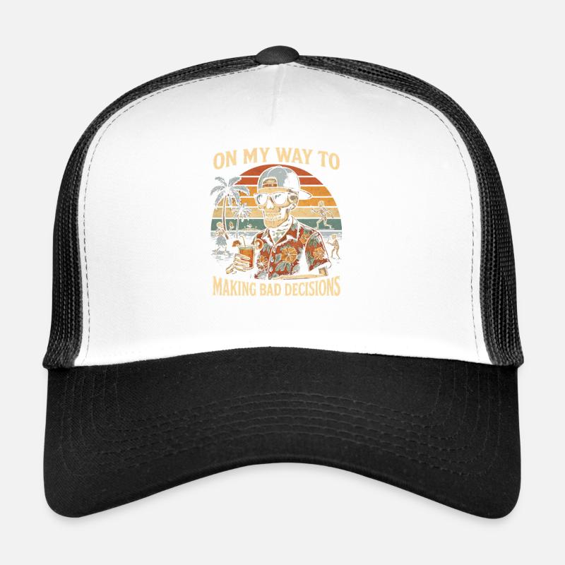 L’humour des fêtes en route vers de mauvaises décisions Casquette trucker 