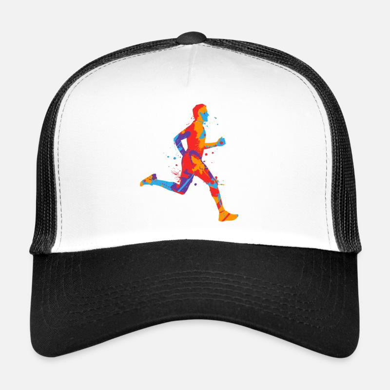 Course de jogging colorée Garçons garçons Coureurs Casquette trucker 