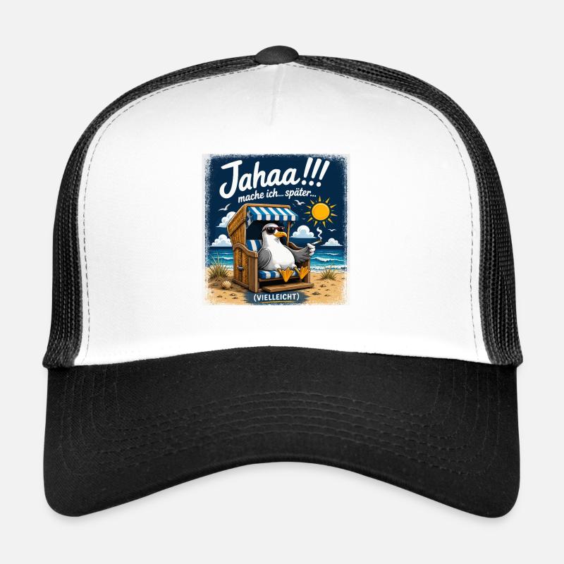  Jahaa mache ich später vielleicht Lustige Möwe im Trucker Cap