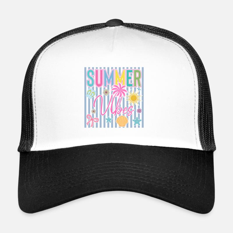 Ambiances d’été Palm Trees Beach cadeau de Noël Casquette trucker 