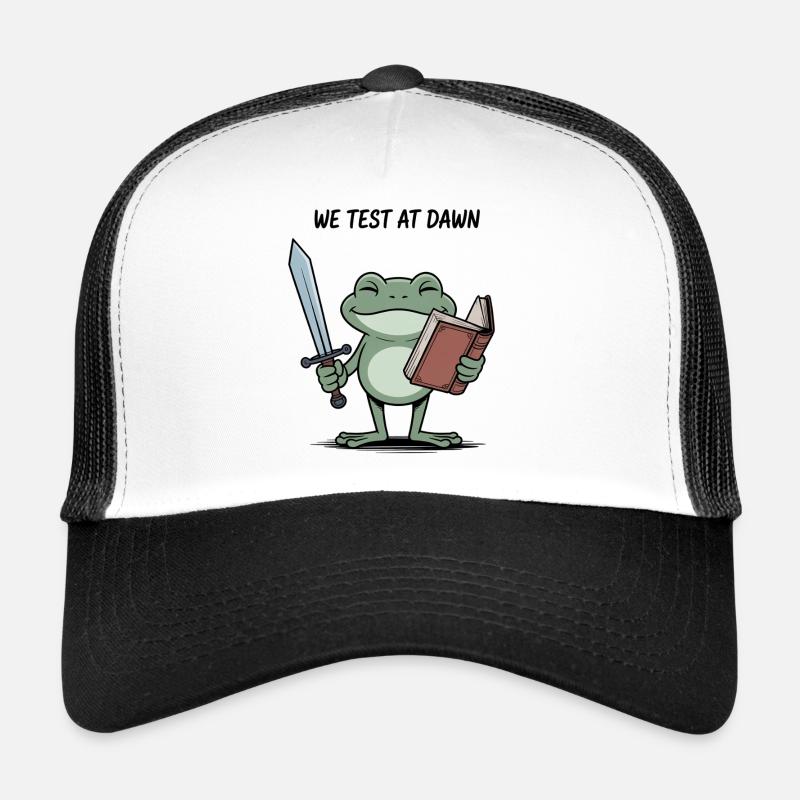 Dawn Quest Frog : Épée et Parchemin Casquette trucker 