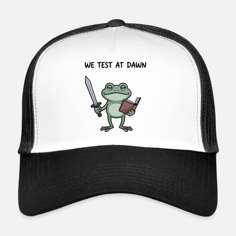 Dawn Training Frog Sword Book Trucker Cap