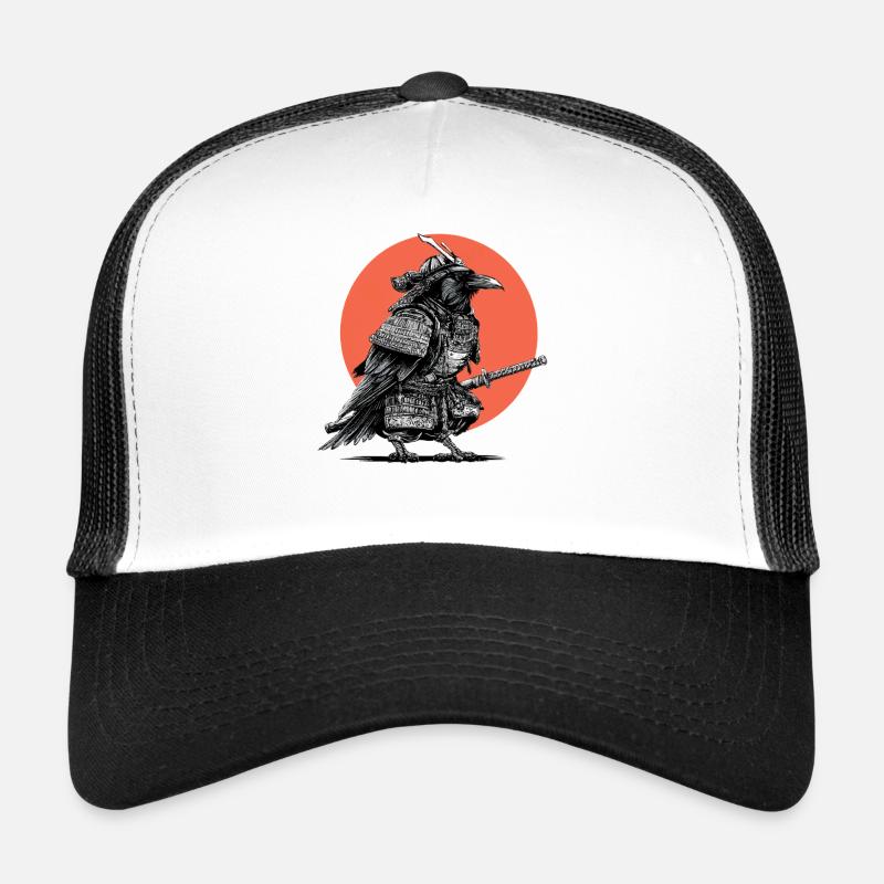 Samurai Crow in Armour Trucker Cap