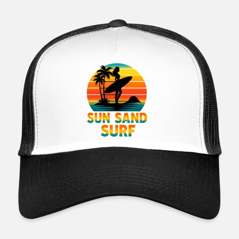 Soleil, Sable, Surf, Ambiances de plage Surf Casquette trucker 