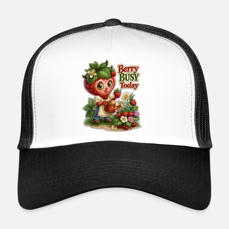 Beerenbeschäftigter Erdbeergärtner Trucker Cap