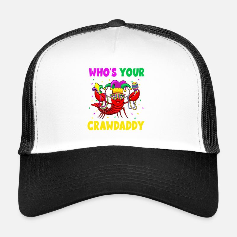 Masque de Mardi Gras Crawdaddy Casquette trucker 