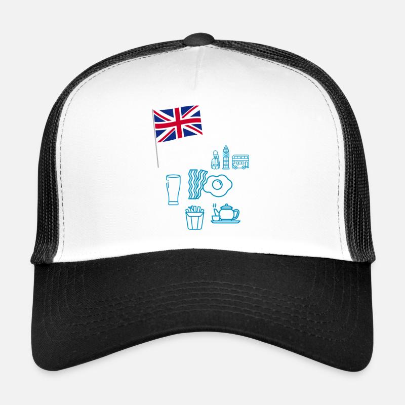 EXANGLIA (Blauer + Weißer Text) Trucker Cap