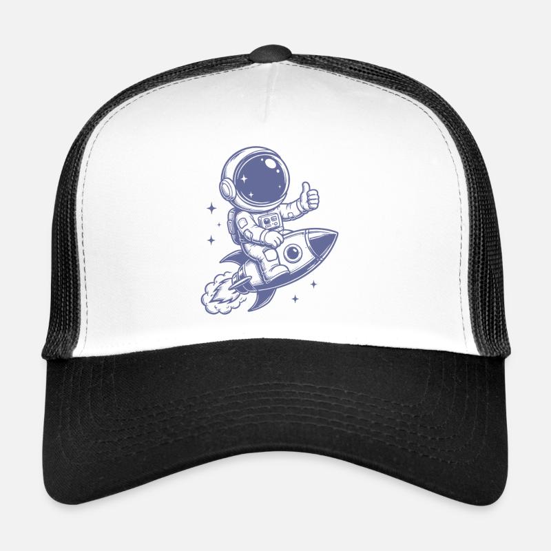 Astronaut auf Rakete Weltraum Abenteuer Trucker Cap