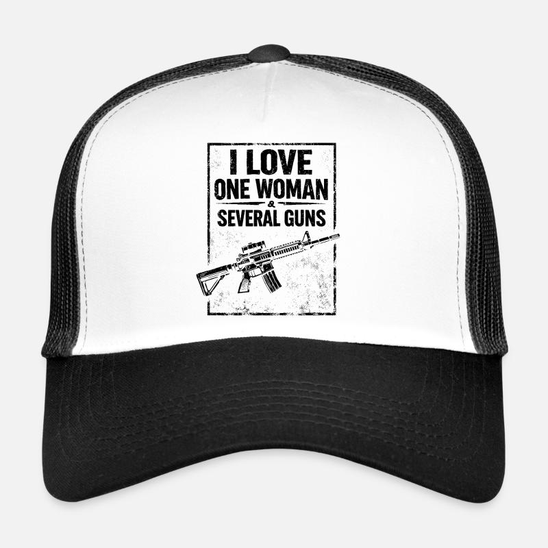 Humor Waffenschießen Jagd Vintage-Stil Trucker Cap